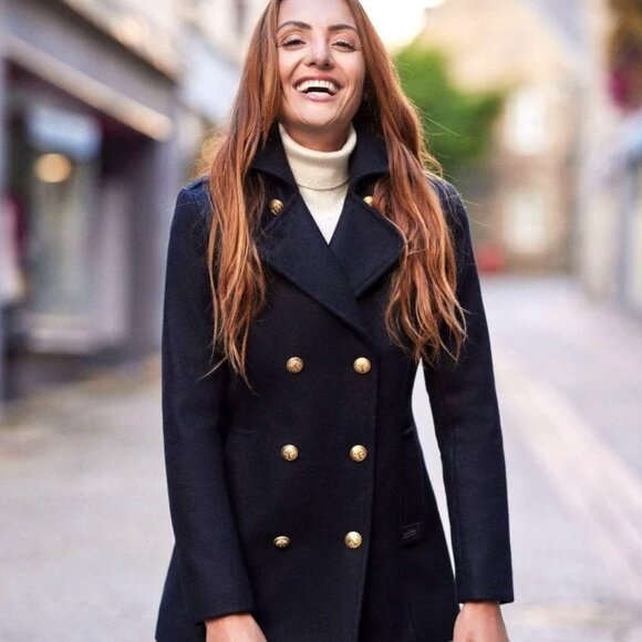 Kenneth Cole Double Breasted Pea Jacket - Size 4 - Picture 3 of 17